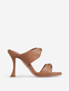 Aquazzura Twist Two-band Slide Sandals In Marró