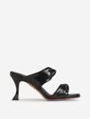 Aquazzura Strapped Open Toe Mules In Negre