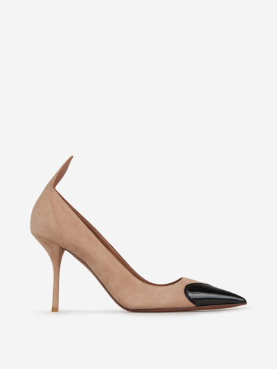 Alaïa Azzedine  Leather Heart Shoes In Nude And Black