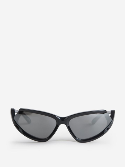 Balenciaga Side Xpander Cat Sunglasses In Negre