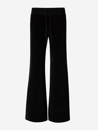 Balenciaga Velvety Drawstring Jogging Pants In Unisex