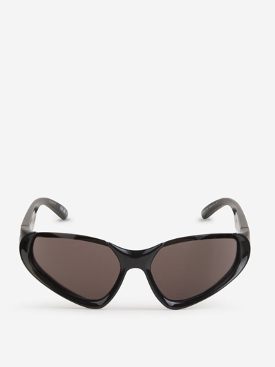 Balenciaga Xpander Rectangle Sunglasses In Black