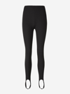 Balmain Black Leggings With Stirrups In Black