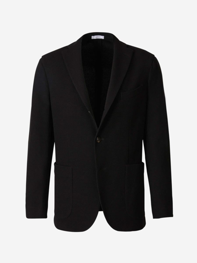 Boglioli Men's Solid Knit Blazer In Negre