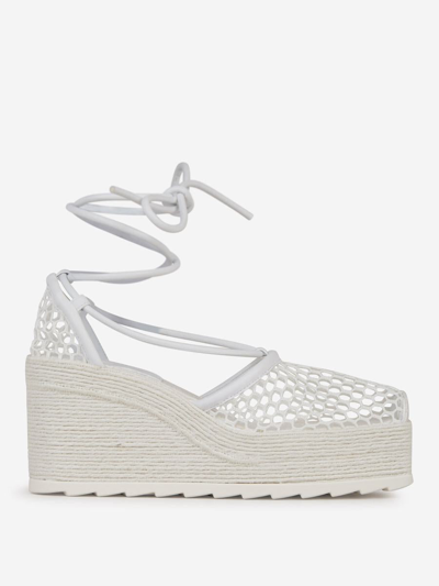 Bottega Veneta Stretch Espadrilles In White