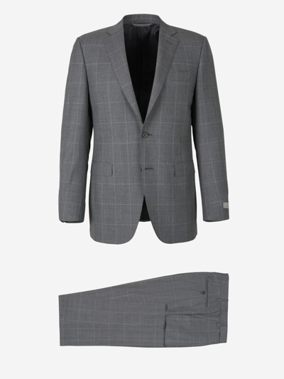 Canali 2pc Wool Suit In Light Grey
