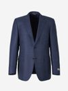 CANALI CANALI WOOL TEXTURED BLAZER