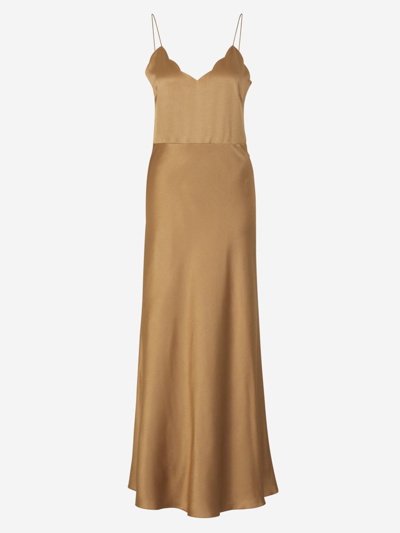 Chloé X Atelier Jolie Silk Maxi Dress In Daurat