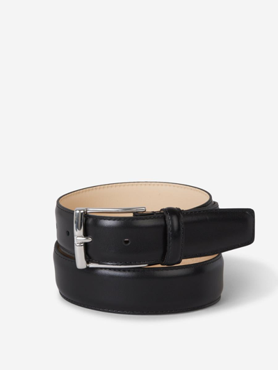 Crockett & Jones Fine Leather Belt In Black