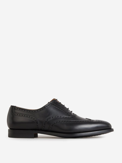 Crockett & Jones Westgate Leather Brogue Shoes In Black