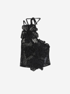 Cult Gaia Nazanin Crochet Top Black M In Negre