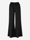 Fabiana Filippi Wide-leg Trousers In Virgin Wool In Negre