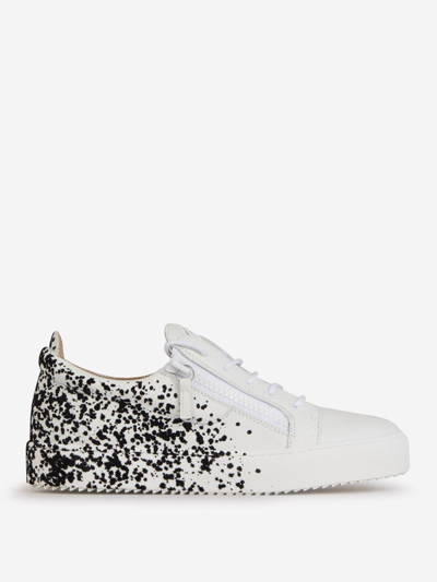 Giuseppe Zanotti Frankie Spray Sneakers In Contrast Spray Effect