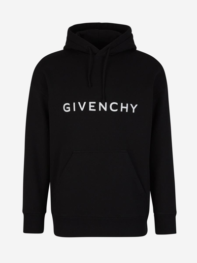 Givenchy Logo Hood Sweatshirt In Negre