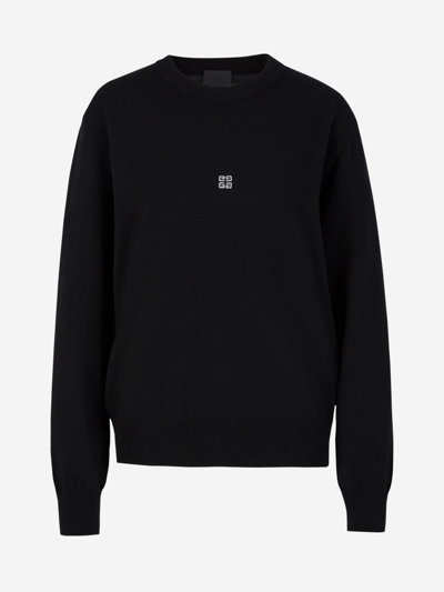 Givenchy Back Logo Sweater In Black
