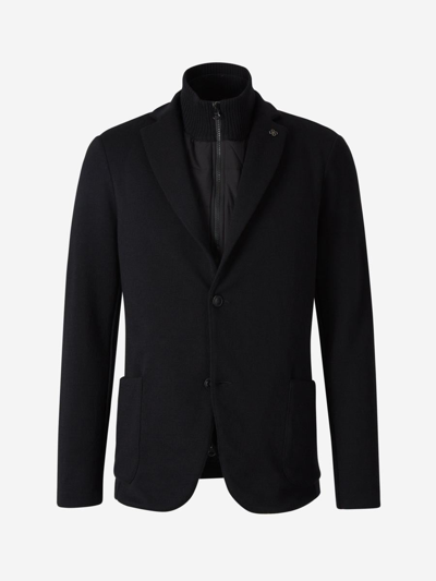 Gran Sasso Rainwool Knitted Jacket In Side Patch Pockets