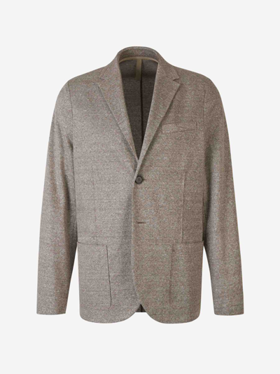 Harris Wharf London Cotton And Linen Blazer In Taupe