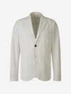 Harris Wharf London Single-breasted Cotton Blazer In Blanc