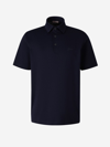 Herno Cotton Polo In Blau Nit