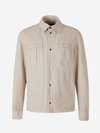 HERNO HERNO LINEN AND COTTON OVERSHIRT