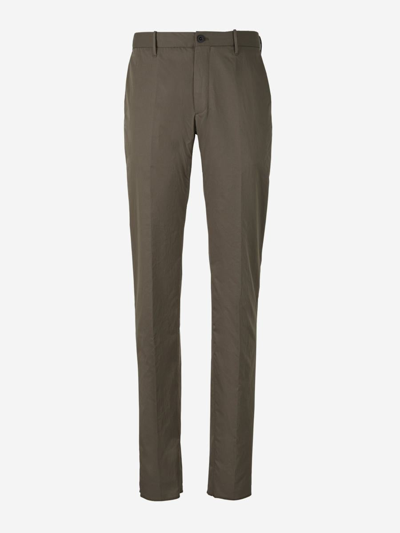 Incotex Straight Tailored Trousers In Beige