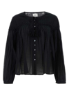 Isabel Marant Étoile Marant Etoile "cotton Abadi Blouse For In Black