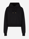 Jacquemus Le Hoodie Gros Grain Cotton Hoodie In Negre