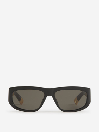 Linda Farrow Rectangular Sunglasses In Negre