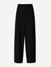 Max Mara Maxmara Women 2421136041600 - Pantalone Largo In Cady In Black