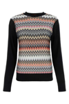 Missoni Zigzag Ribbed-knit Top In Black