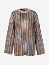Missoni Lurex-detail Drop-shoulder Jumper In Marró