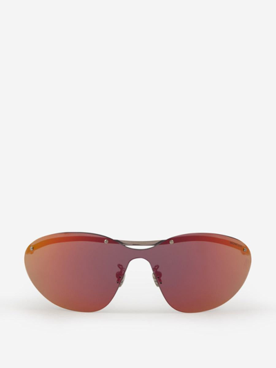 Moncler Eyewear Shield Frame Sunglasses In Metal Frame