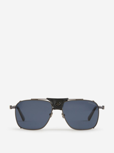 Moncler Eyewear Navigator Frame Sunglasses In Negre