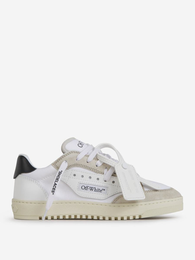 OFF-WHITE OFF-WHITE LEATHER 5.0 SNEAKERS