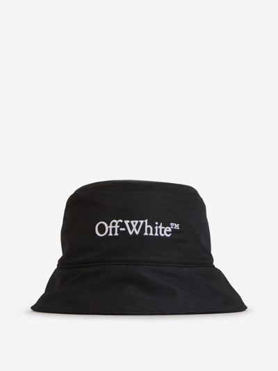 Off-white Signature Fisherman Hat In Negre