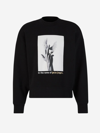 Palm Angels Sweatshirt Mit Foto-print In Negre