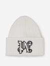 PALM ANGELS PALM ANGELS EMBROIDERED LOGO BEANIE