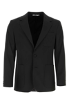 Palm Angels Tailored Blazer With Rear Vent And Notch Lapels In Black