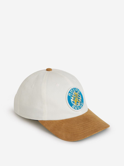 Rhude Patch Contrasts Cap In Blanc