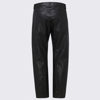 STELLA MCCARTNEY STELLA MCCARTNEY BLACK FAUX LEATHER PANTS