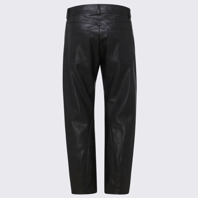 Stella Mccartney Black Faux Leather Trousers