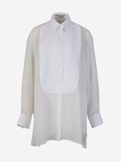 Stella Mccartney Tuxedo Shirt In Blanc