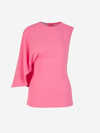 Stella Mccartney One-shoulder Top In Rosa