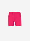 Tom Ford Compact Poplin Swim Trunks In Pink