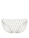 Tory Burch Printed Bikini Bottom In Green