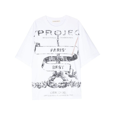 Y/project T-shirts In White/black