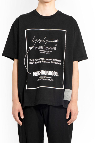 Yohji Yamamoto X Neighborhood Logo-print Cotton T-shirt In White