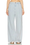 SPRWMN PLEATED DENIM TROUSER