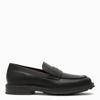 Loro Piana Black Leather Travis Loafer In Black