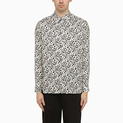 Pt Torino | White/black Viscose Shirt